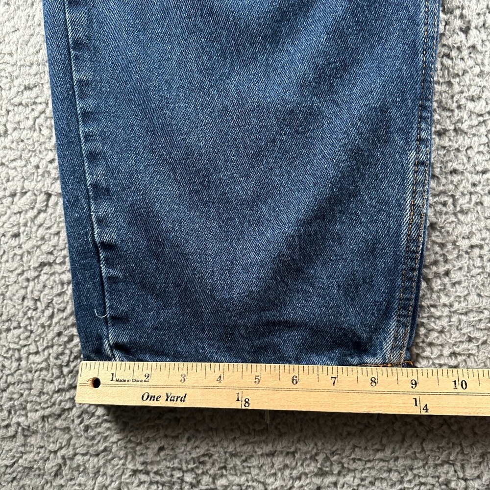Polar Skate Co Jeans Mens 36x34 Baggy Leg Relaxed Fit Blue Distressed Skater - Picture 10 of 16